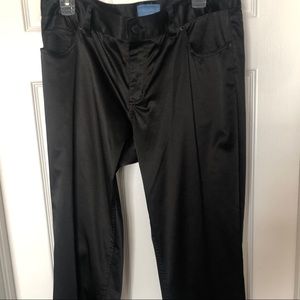 Black Satin-like Pants by Simply Vera